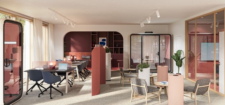 Espace coworking partagé de la résidence The Season à Anglet